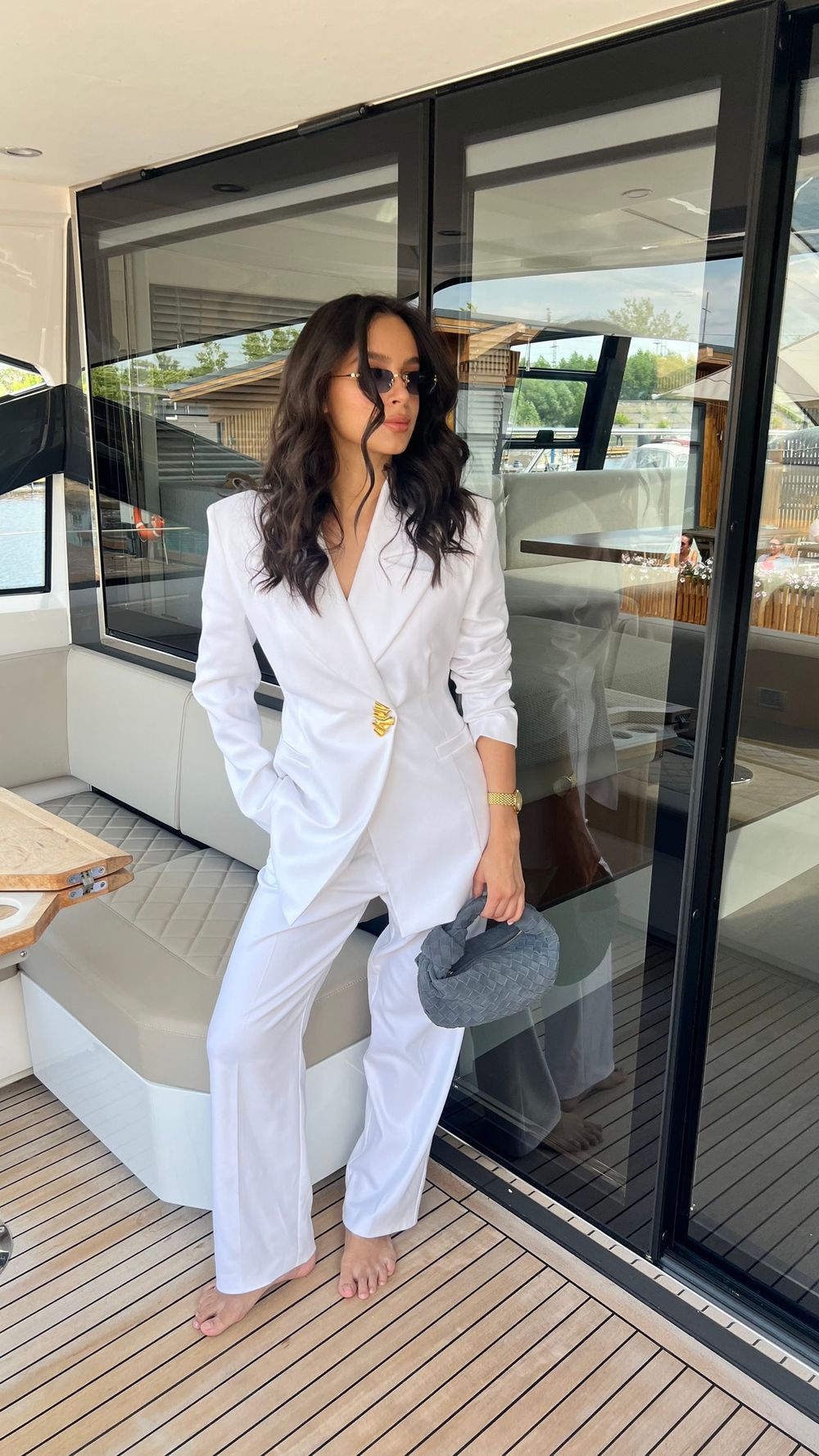 Брюки прямые белые