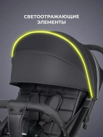 Kоляска детская прогулочная Farfello Comfy Go Comfort 2025 (Black/Черный CG-011)