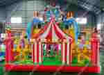 Коммерческий надувной батут "Парк развлечений", размер 13*7*6 м