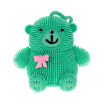 Мякиш волосатик со светом Мишка 9 см, 4 цвета, пакет с-30419