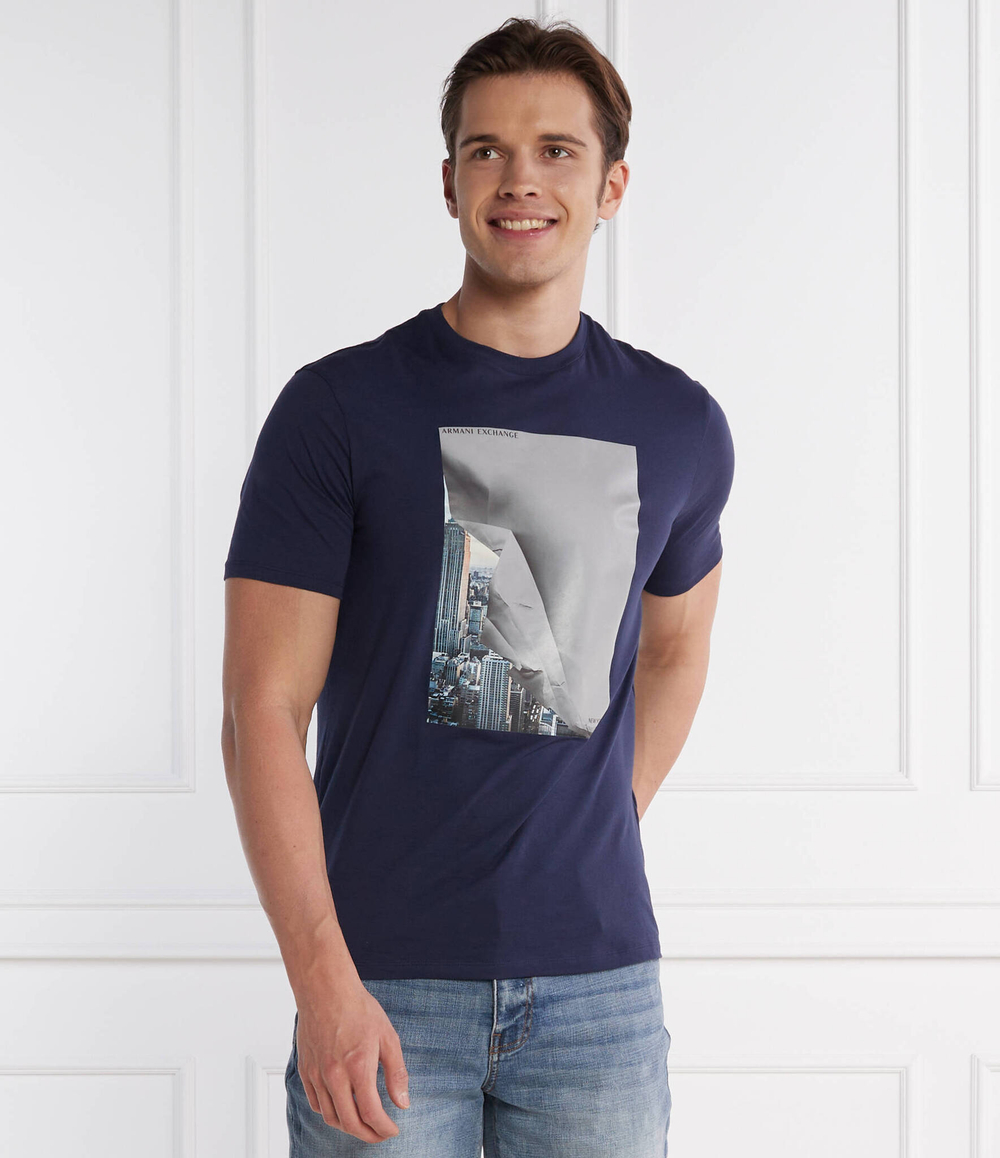 Футболка Armani Exchange - темно-синий(3DZTKG ZJH4Z)
