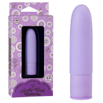 Сиреневый силиконовый мини-вибратор - 10 см. (Цвет: сиреневый)