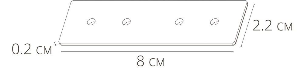 Коннектор прямой для магнитного шинопровода Arte Lamp