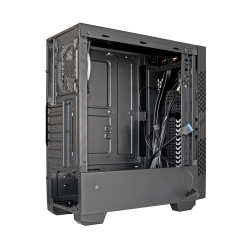Exegate EX283743RUS Корпус Miditower EVO-9201 Black-RGB light, ATX, &lt;700NPX&gt;, с окном, 2*USB+1*USB3.0, HD Audio
