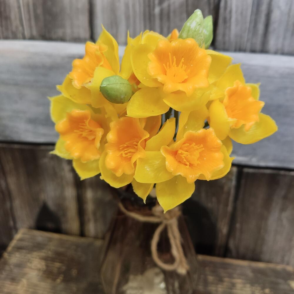 Букет нарциссы, искусственные силикон