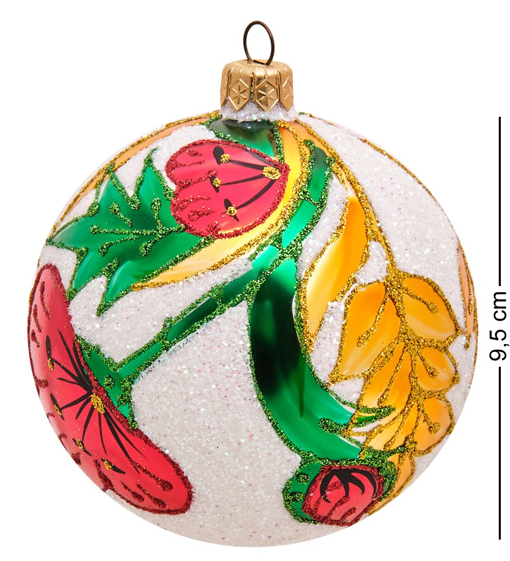 Элита НФШ-1193/5 Ел. украшение Шар «Маки» 95 мм