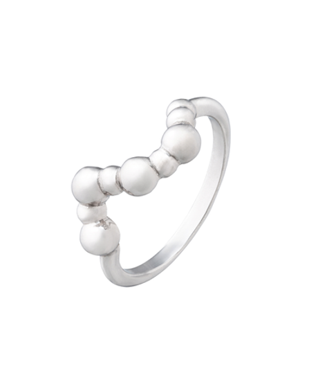 Кольцо фаланговое из серебра без вставок