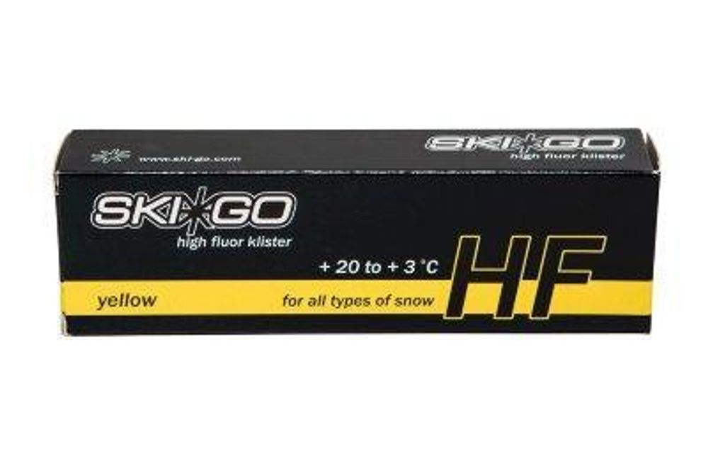 Лыжная мазь жидкая SKIGO HF, (+20+3 C), Yellow, 60 g арт. 90276