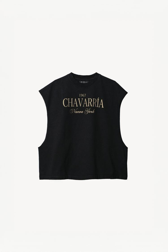 ZARA X WILLY CHAVARRIA ФУТБОЛКА БЕЗ РУКАВОВ, ЧЕРНЫЙ