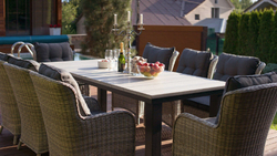 Кресло из искусственного ротанга БЕРГАМО коричневое