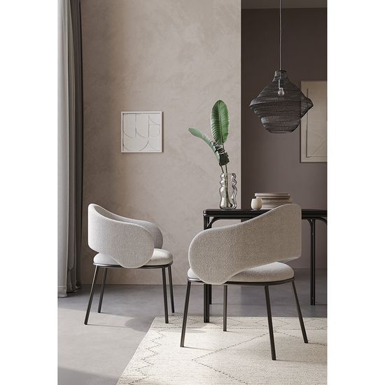 Стул coastal, букле, дымчато-серый