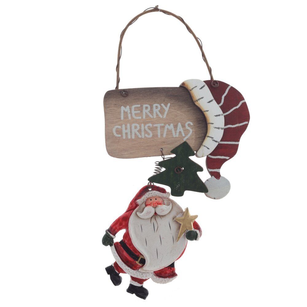 GAEM Изделие декоративное подвесное "Дед Мороз", L12,5 W2,5 H21 см, 4в.