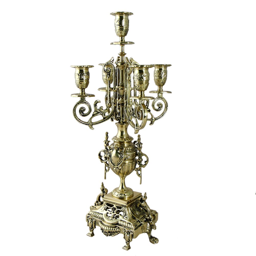 Bello De Bronze Канделябр Гранде 5-ти рожковый, золото