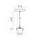 Подвес стандартный тип D треку 5040xx-(F)/(R) 1,5 м Quattro Lightstar 504177-FR1