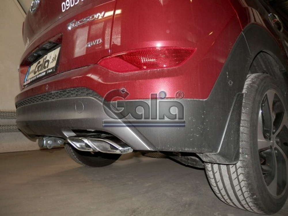 Фаркоп оцинкованный Galia H095C для Hyundai Tucson дорестайл 2015-2018, Kia Sportage 4 дорестайл 2015-2018(паспорт и сертификат в комплекте)(без электрики)