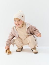 Ветровка на флисовом подкладе "Песок" 0+