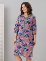 Халат Хф-362/серый-голубойпион