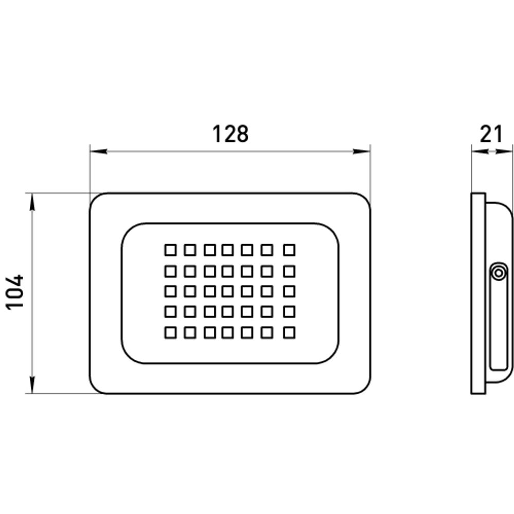 Прожектор светодиодный уличный ЭРА LPR-041-1-65K-030 30Вт 6500K IP65 нерег СВЧ д/д гарантия 2 года | Прожекторы Стандарт