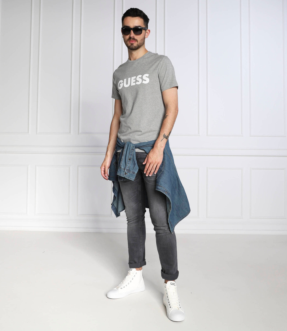 футболка labyrinth GUESS - серый(M2YI42 J1311)