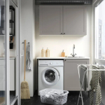 Комбинация для ванной - IKEA ENHET,  139x63.5x87.5 см, серый/антрацит, ЭНХЕТ ИКЕА