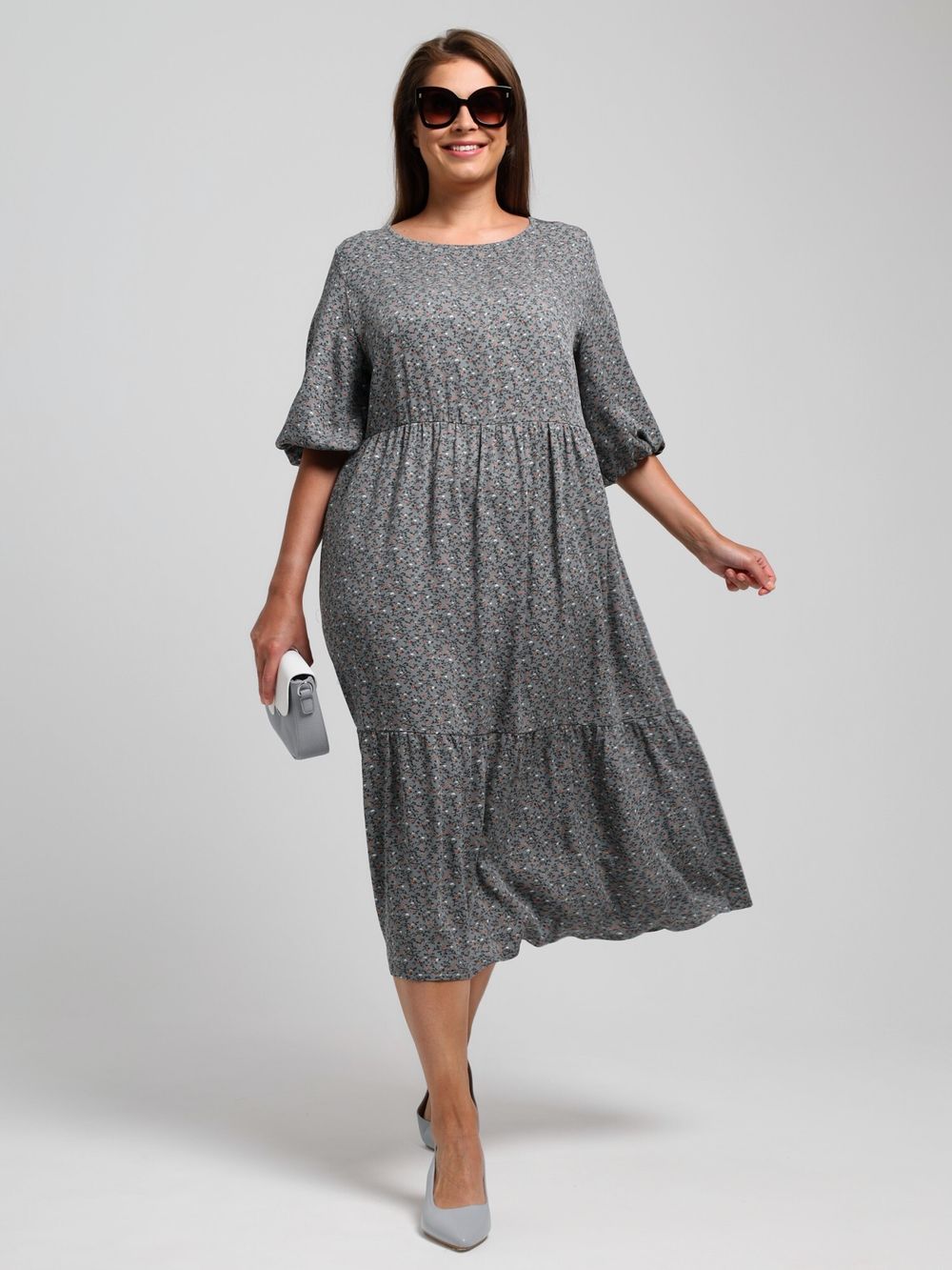Платье Авантаж Виотекс СЕРЫЙ