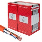 Кабель витая пара экранированный FTP 4PR 24AWG нг(А)-HF cat 5e CU ZH 8 жил оранжевый [305м] Rexant (провод для интернета) 01-0150