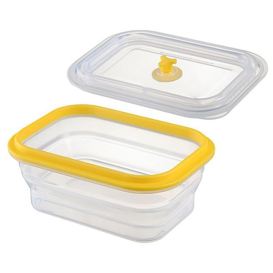 Контейнер для переноски и хранения силиконовый складной Silikobox, 600 мл, желтый