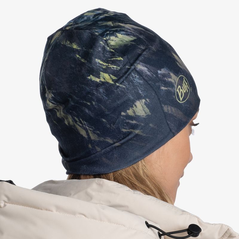Тонкая теплая спортивная шапка Buff Thermonet Hat Retec Blue Фото 4