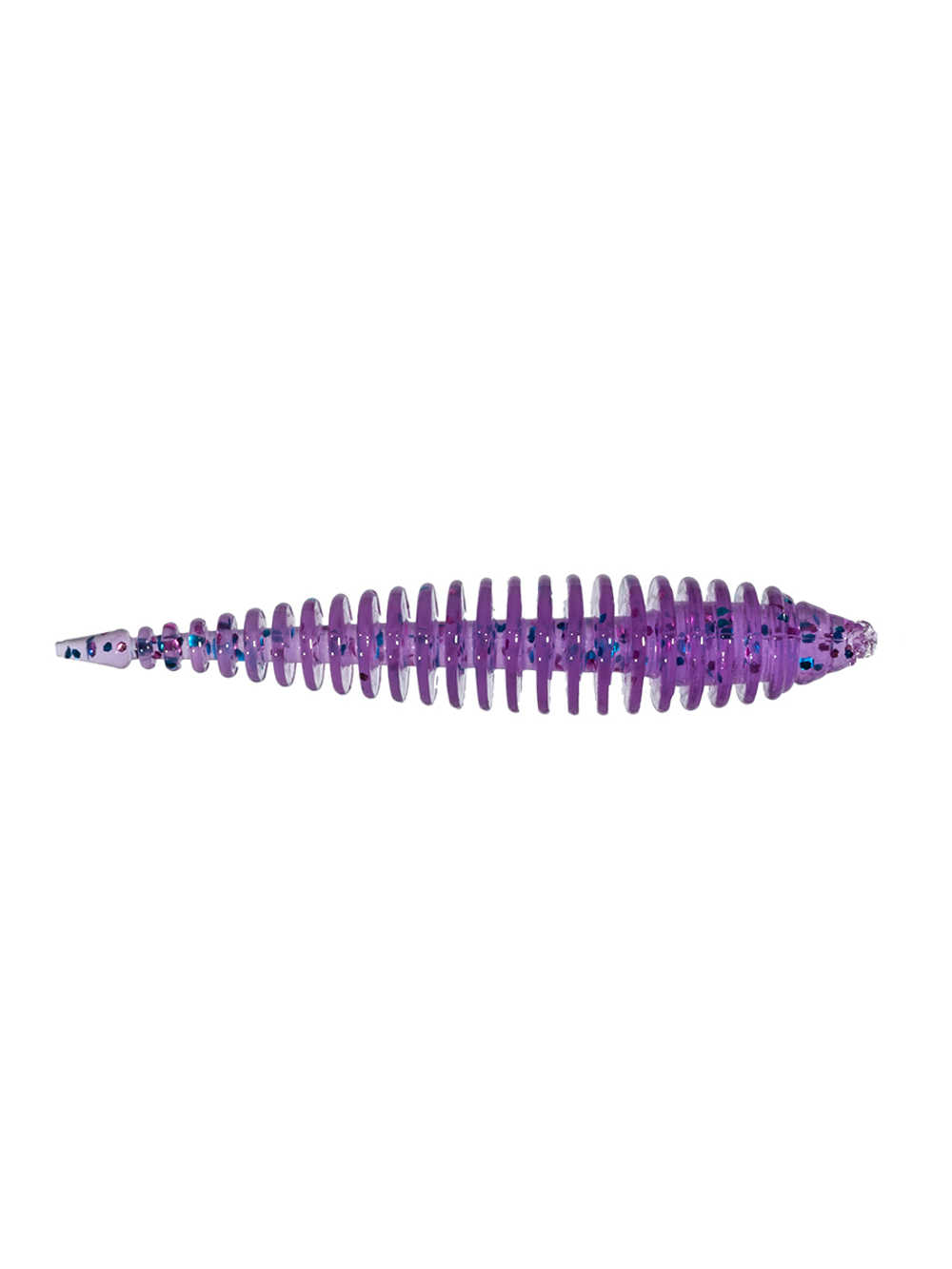 Приманка ZUB-MAGGOT SLIM 40мм-12шт, (цвет 610) фиолетовый с блестками