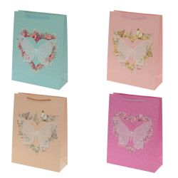 GAEM Пакет подарочный (бумага 210г/м2, блок 12шт), L30 W12 H40 см, 4в.