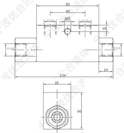 Гидрозамок односторонний VRSE-G1/2, G 1/2", 70 л/мин