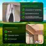 Пневмокаркасная палатка «Летний Уют» 3,2×2,5×2,2 м — семейная, кемпинговая из ПВХ