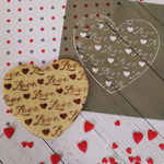 Трафарет любовь №31 Сердечки love