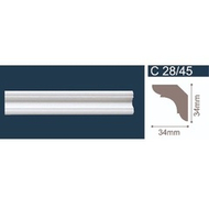 Плинтус потолочный 34*34мм "SD" 28/45 2м