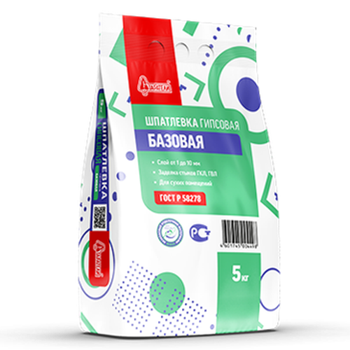 Шпатлевка СТАРАТЕЛИ цемент "Базовая" белая 5 кг