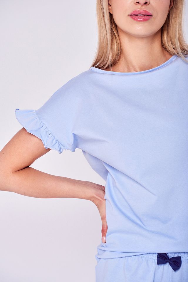 Голубая женская пижама Love