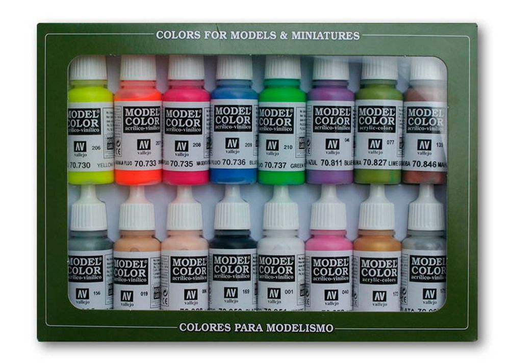 Набор красок Vallejo MODEL COLOR SET: WARGAME SPECIAL (16) Набор красок Vallejo MODEL COLOR SET: WARGAME SPECIAL (16)