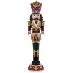 GAEM Фигурка декоративная "Щелкунчик" с подсветкой (2xAAA н/п), L22 W24 H90 см