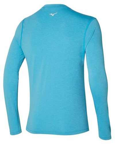 Футболка мужская теннисная теннисная Mizuno Impulse Core Long Sleeve Tee - maui blue