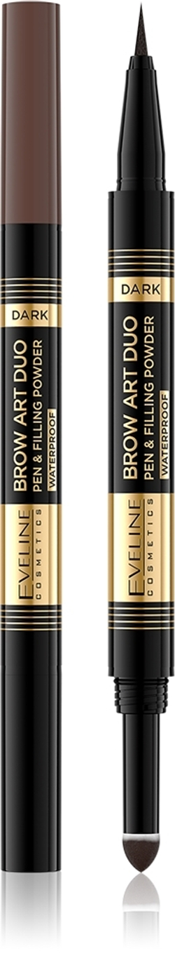 Eveline Cosmetics Brow Art Duo - Двусторонний карандаш для бровей, 8 g
