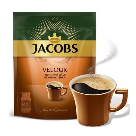 Jacobs Velour, растворимый, 140 гр