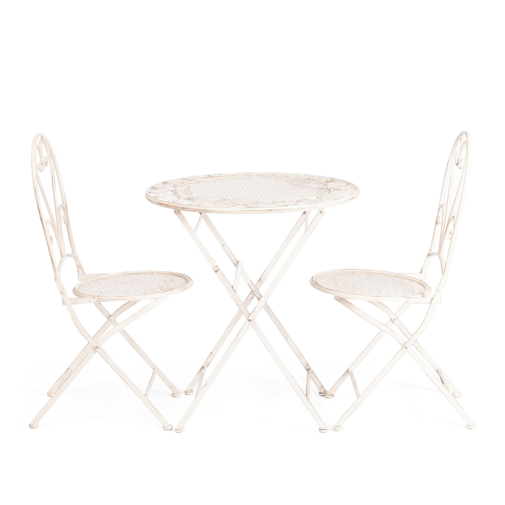 Стул Love Chair (PL08-11140) стальной сплав, античный белый, 40х47,5х94 см