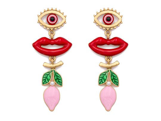 Серьги Cucaracha pink