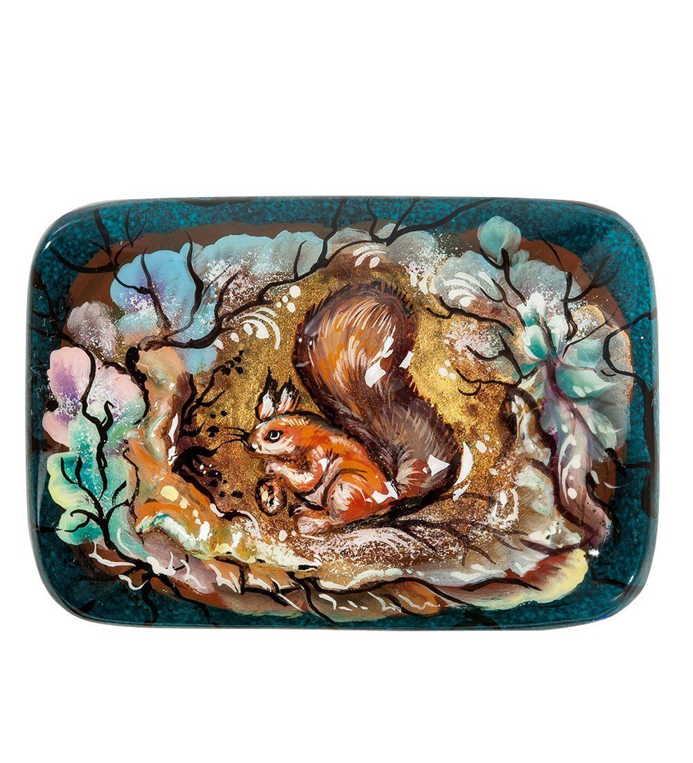 Народные промыслы ШК-30/ 01 Шкатулка «Белочка» 8,0,х5,5 Рыбакова О.