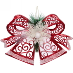 Украшение новогоднее «Сказочный узор» 27*20 см, Красный/белый