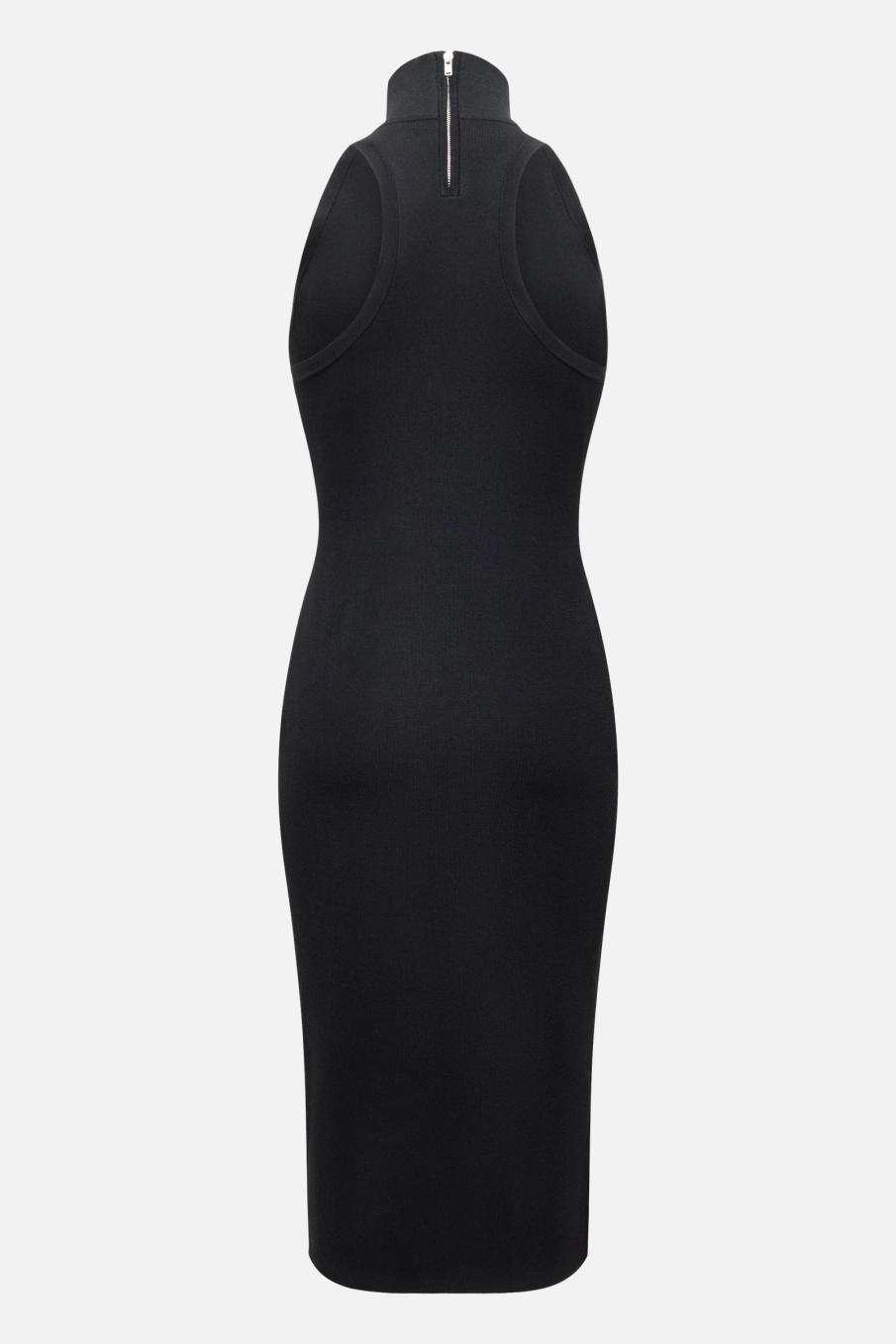 Платье-миди с высокой горловиной