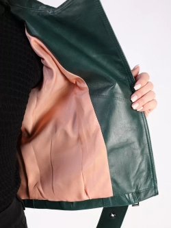 Кожаная куртка демисезонная косуха