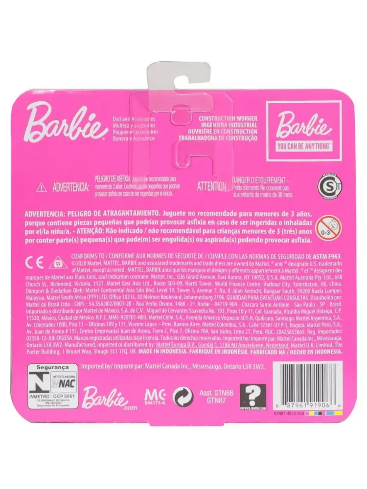 Набор Карьера Челси Строитель кукла+аксессуары GTN87