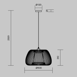 Светильник подвесной Maytoni   MOD409PL-01W