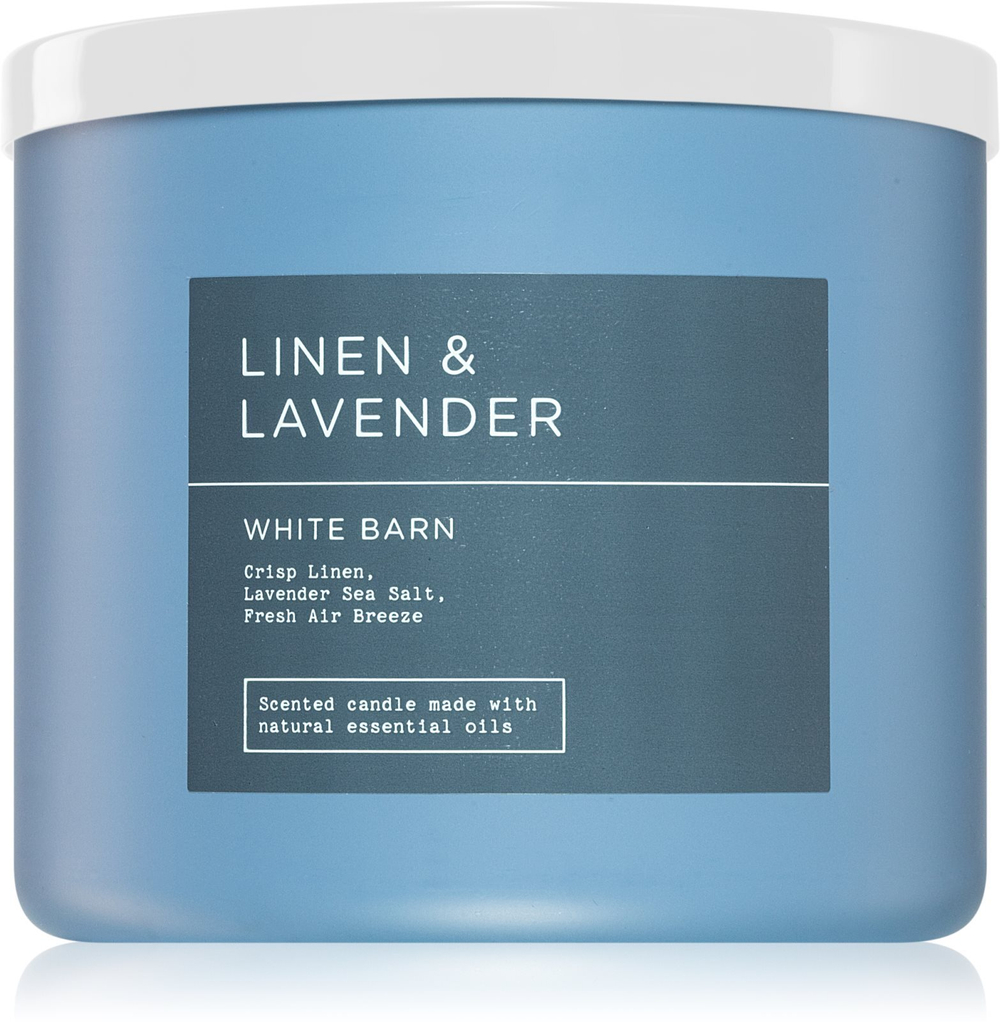 Bath & Body Works Linen and Lavender - ароматическая свеча /   411  g  / GTIN 667557837604